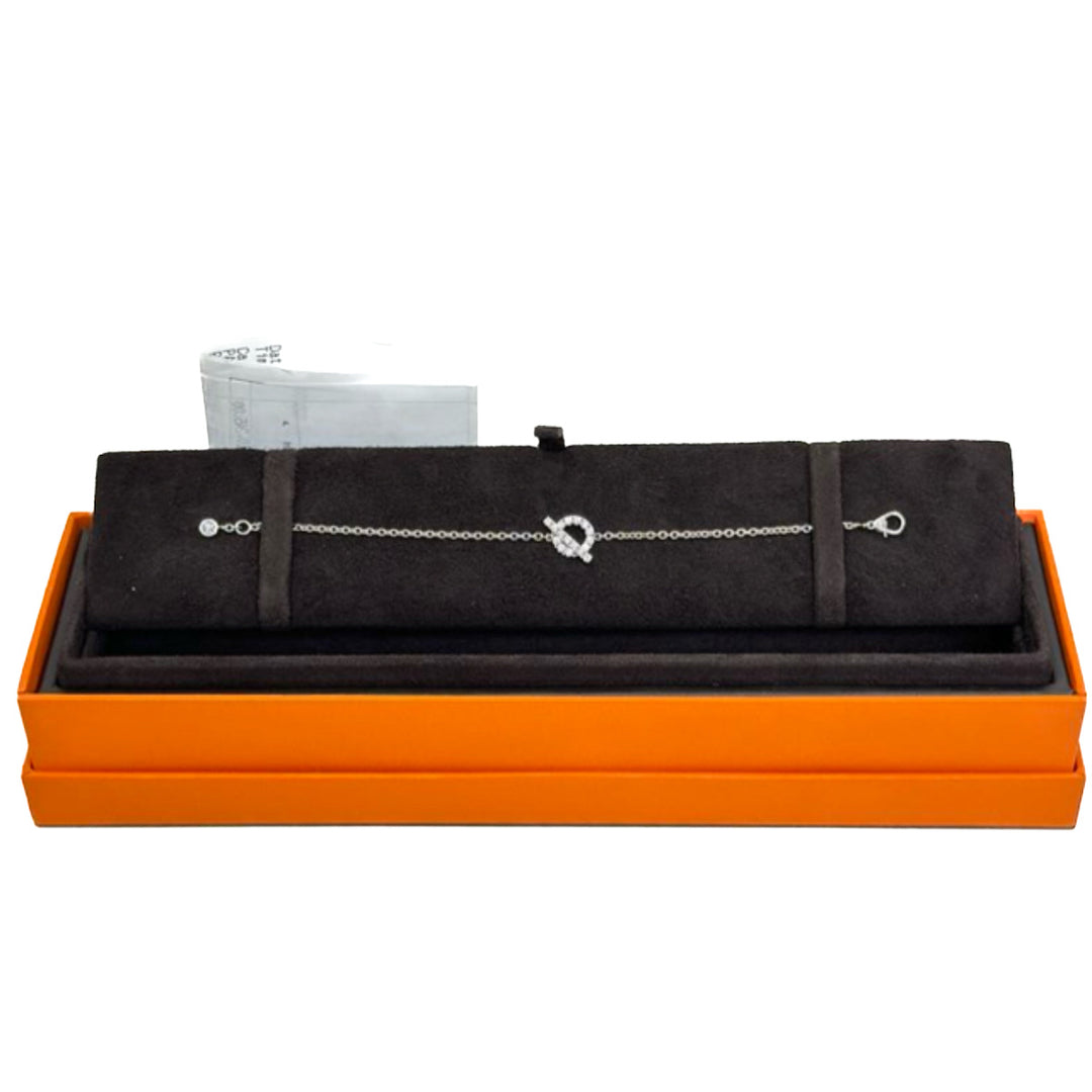 Hermes Diamond White Gold  Finesse Bracelet