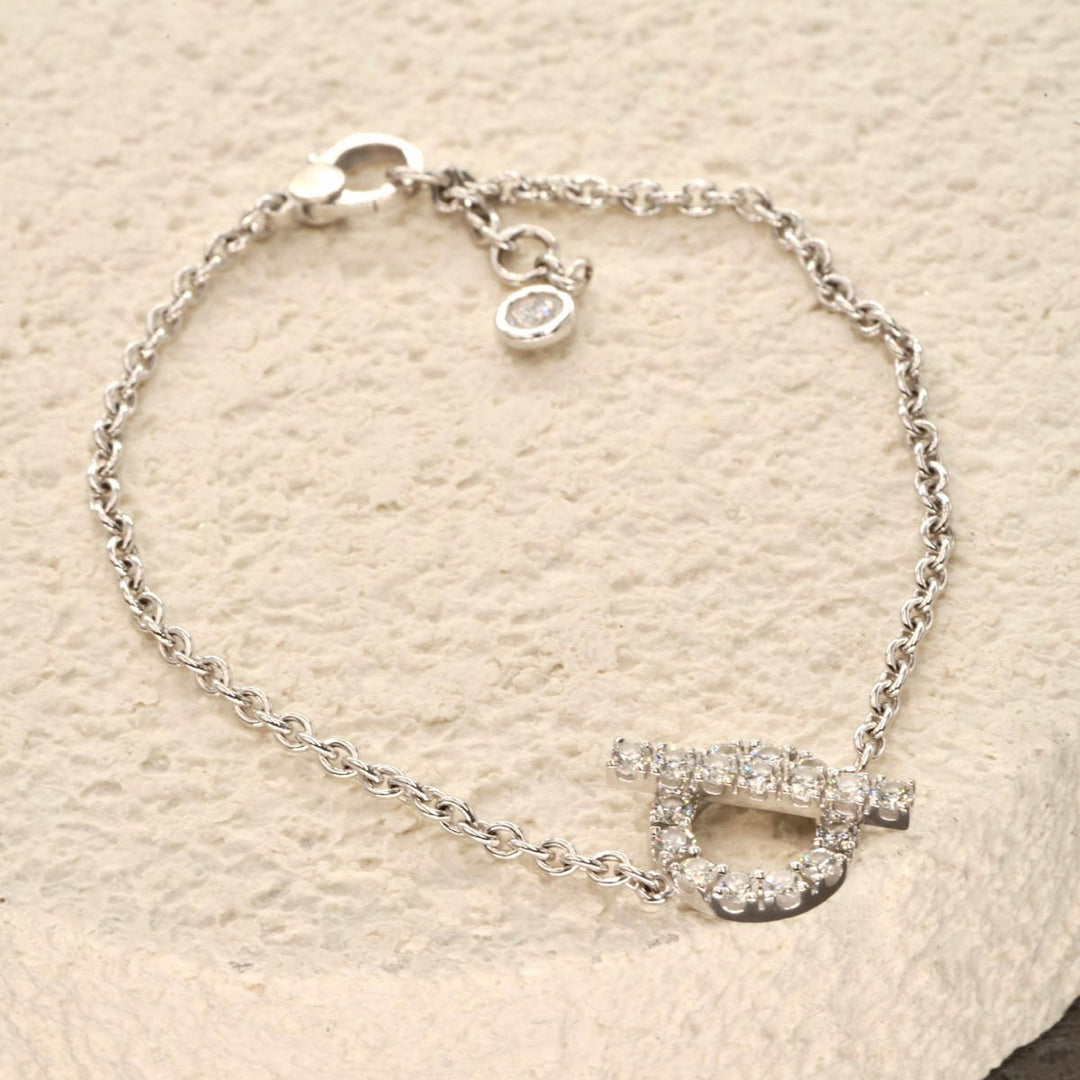 Hermes Diamond White Gold  Finesse Bracelet