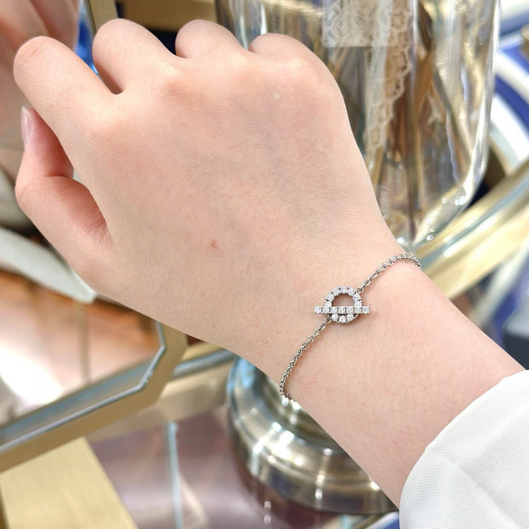 Hermes Diamond White Gold  Finesse Bracelet