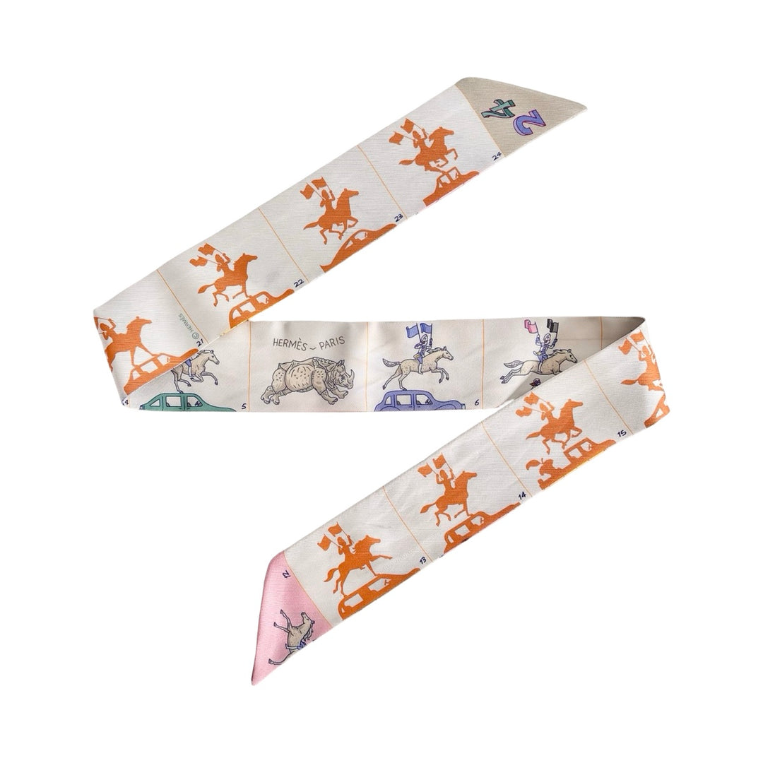 Hermes Silk Twilly Used