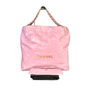 Chanel 22 Pink Med Bag