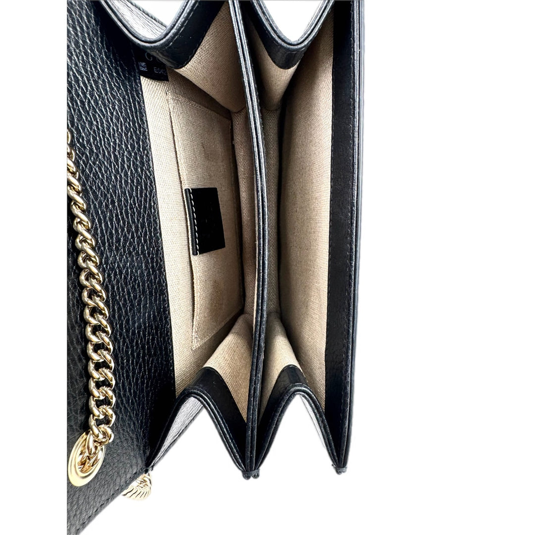 Gucci Black G buckle Chain Bag