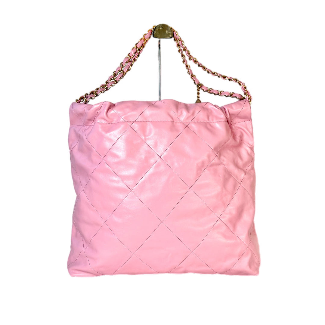 Chanel 22 Pink Med Bag
