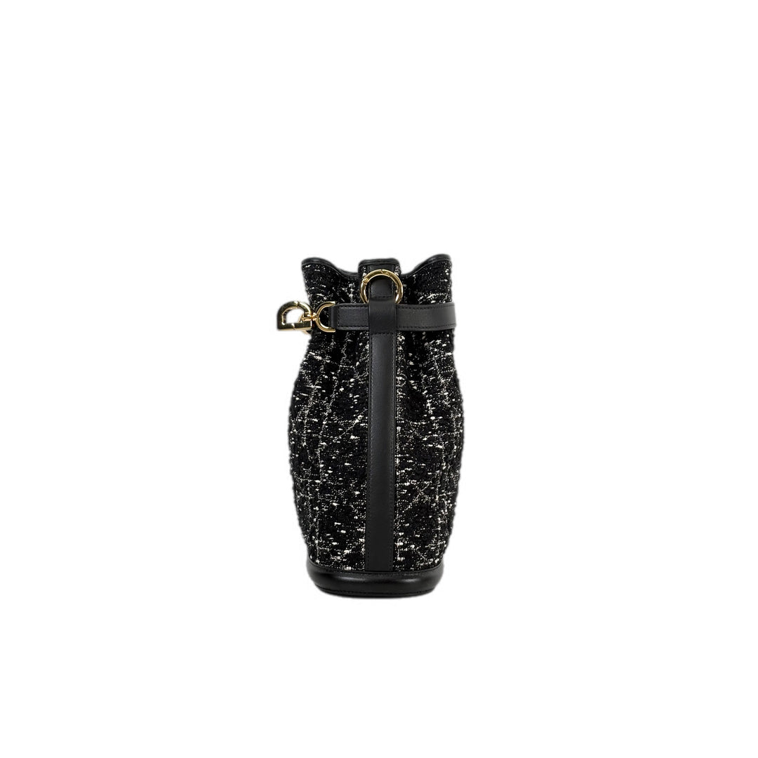 Dior Black Bucket Tote Bag