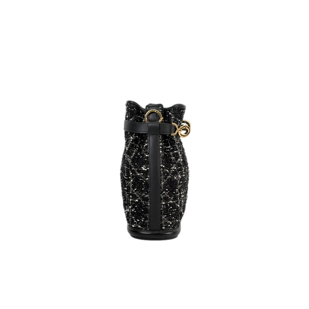 Dior Black Bucket Tote Bag