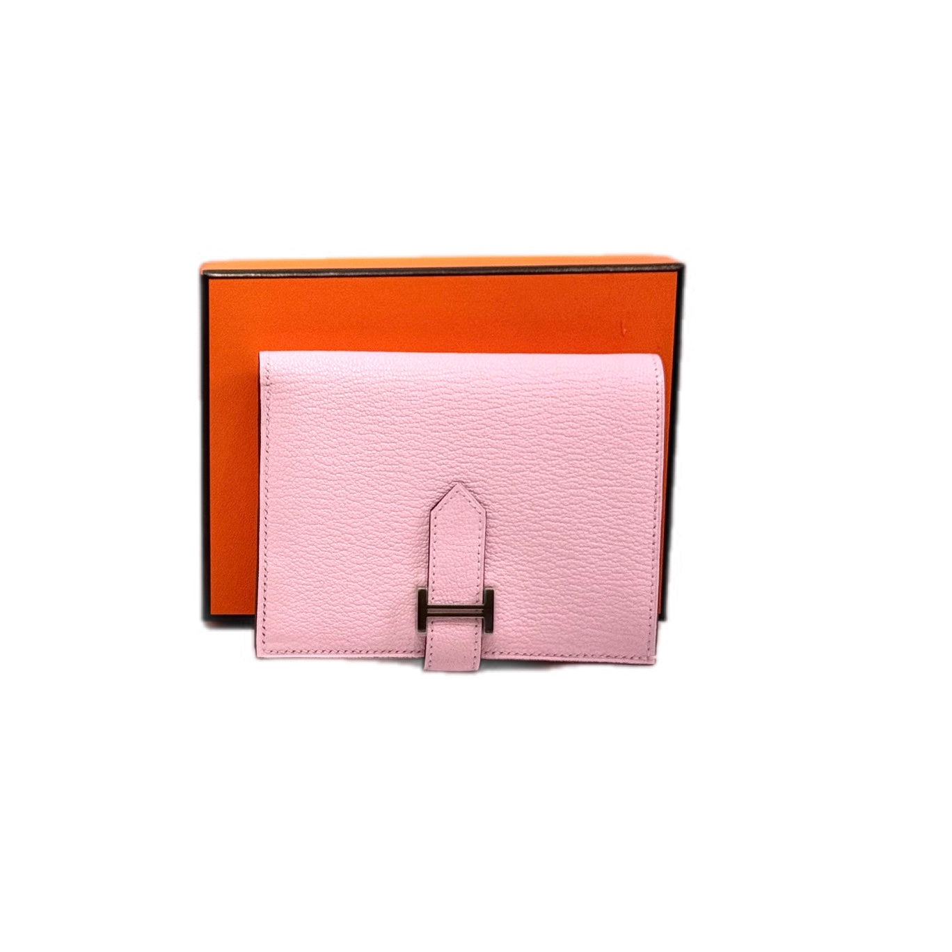 Hermes Short Wallet Bearn 3Q Rose Sakura