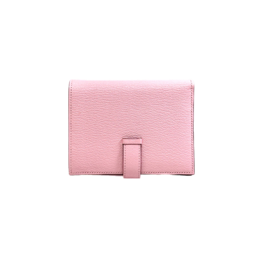 Hermes Short Wallet Bearn 3Q Rose Sakura
