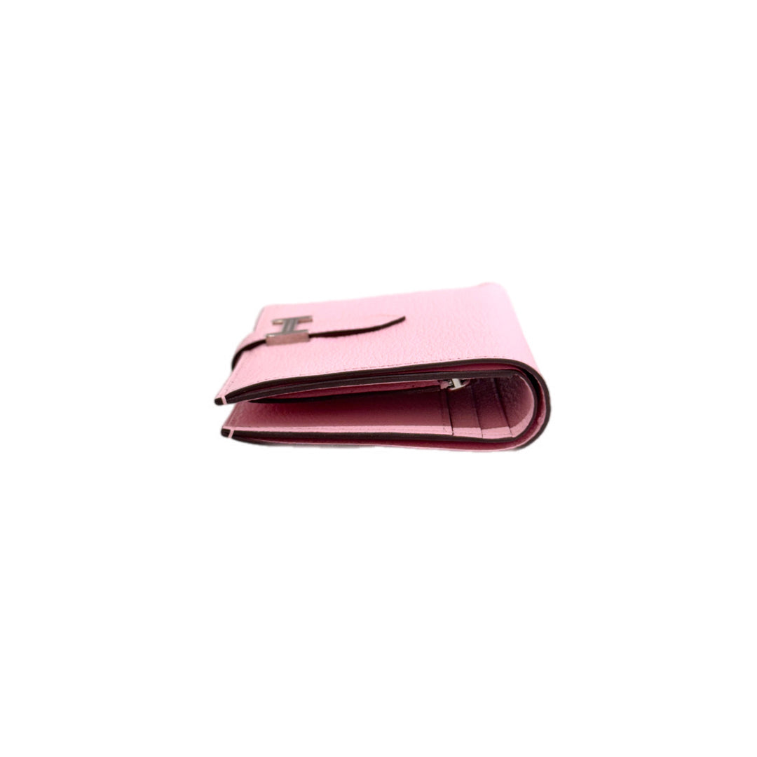 Hermes Short Wallet Bearn 3Q Rose Sakura