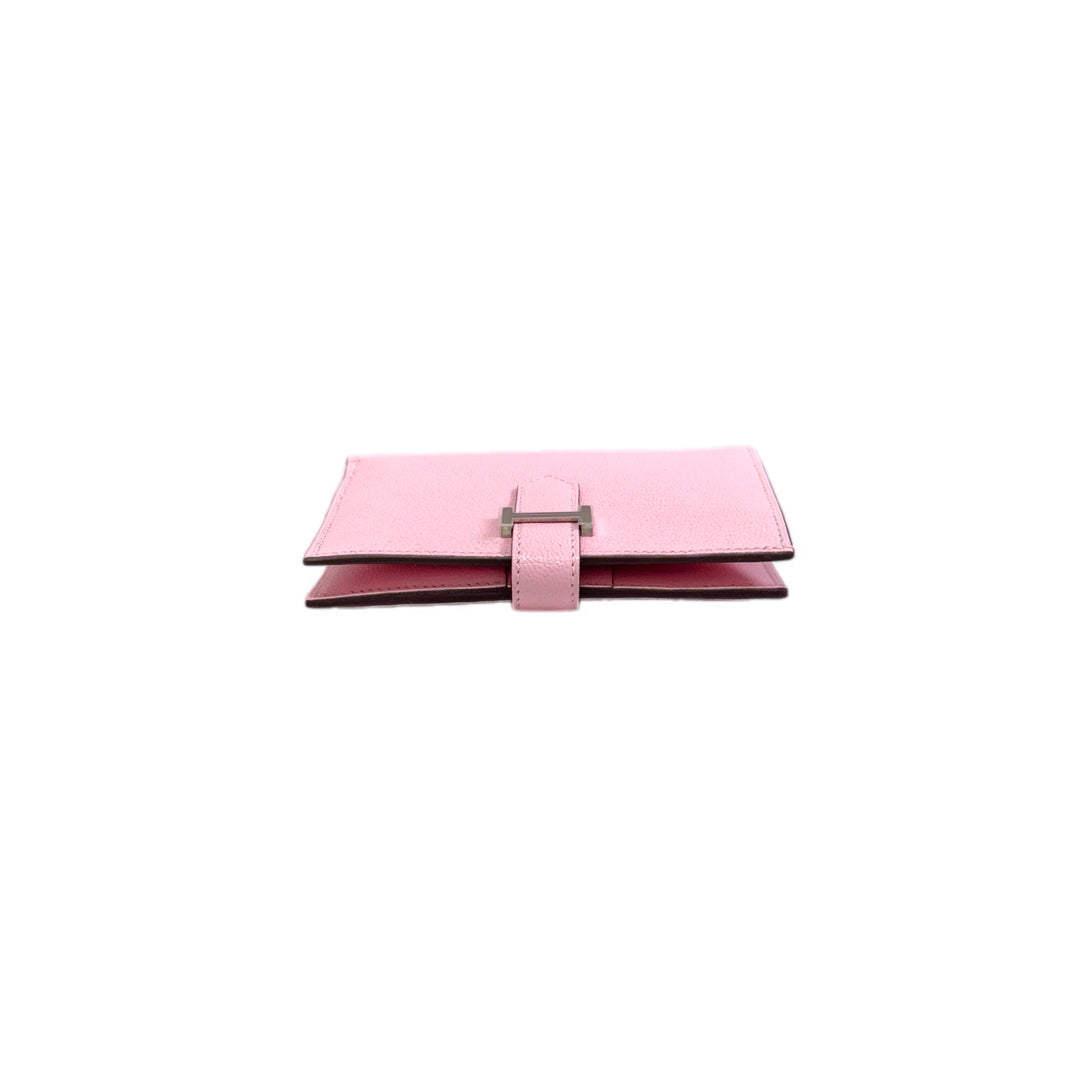 Hermes Short Wallet Bearn 3Q Rose Sakura
