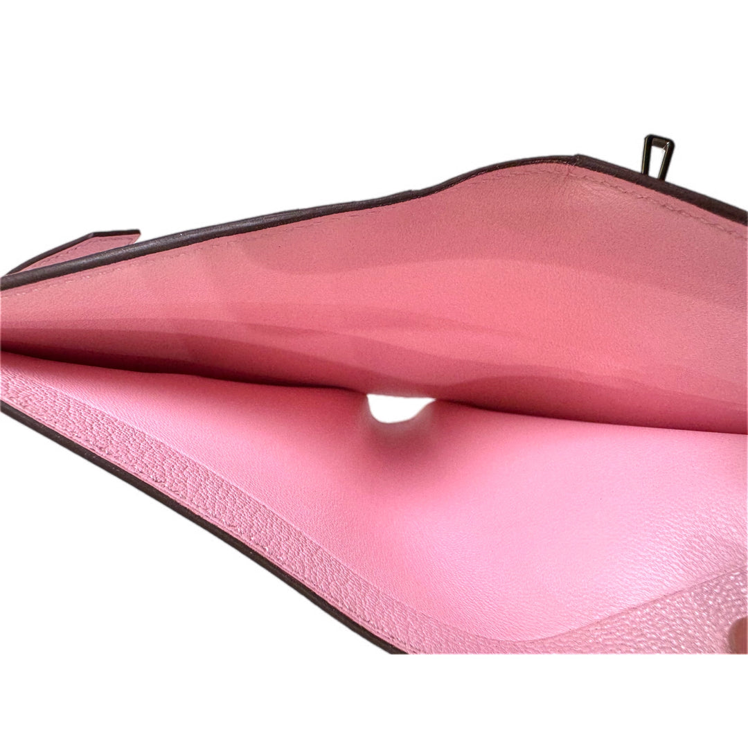 Hermes Short Wallet Bearn 3Q Rose Sakura