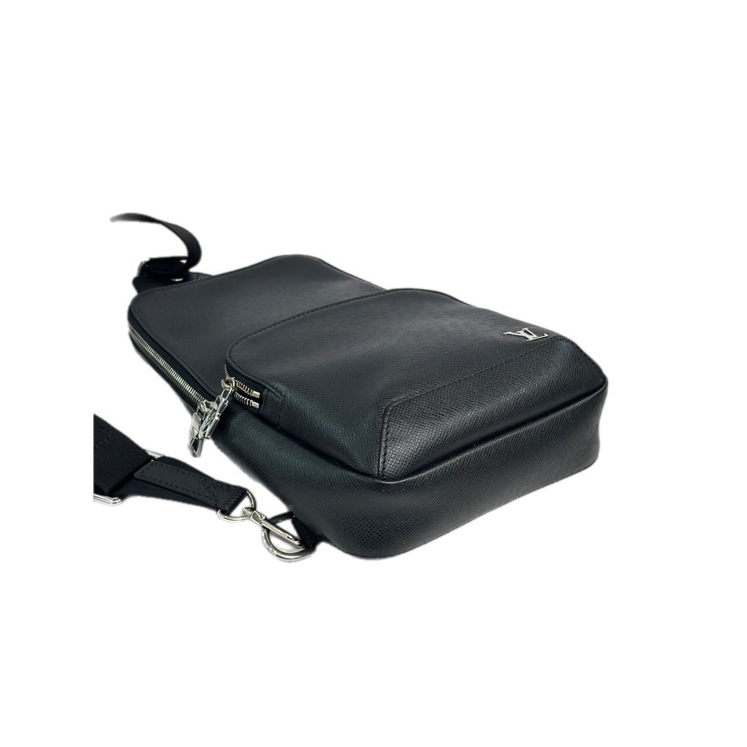 Louis Vuitton Black Taiga Avenue Sling Bag