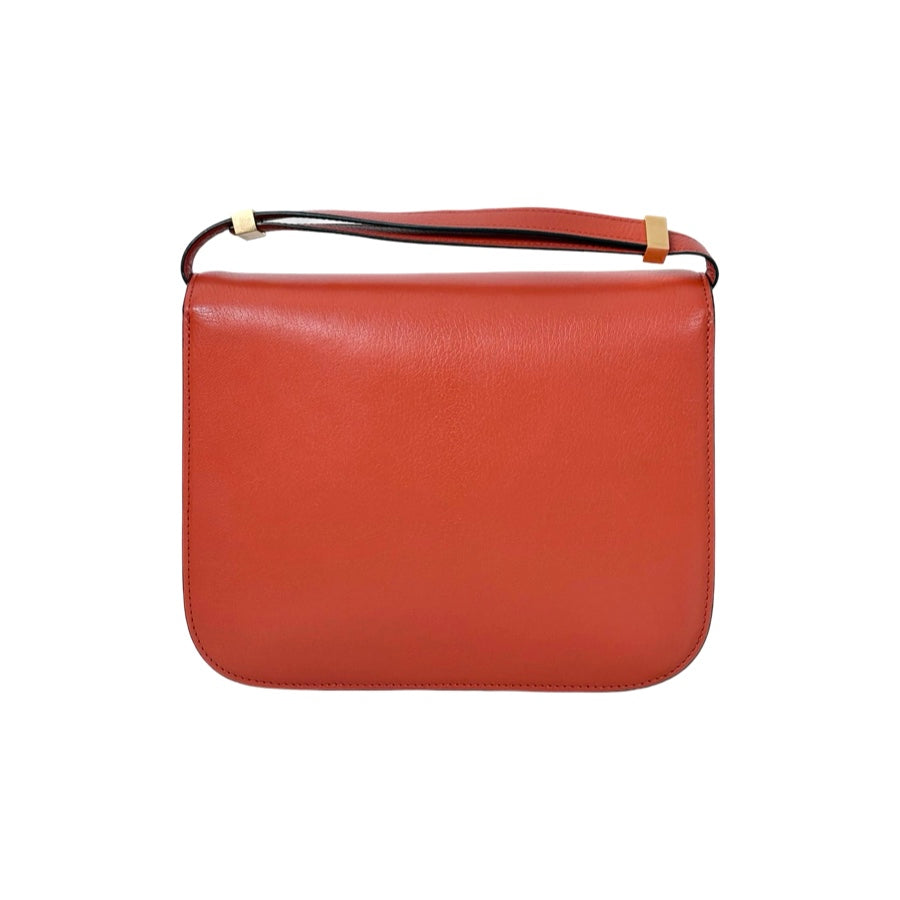 Celine Orange Classic Box Medium Bag