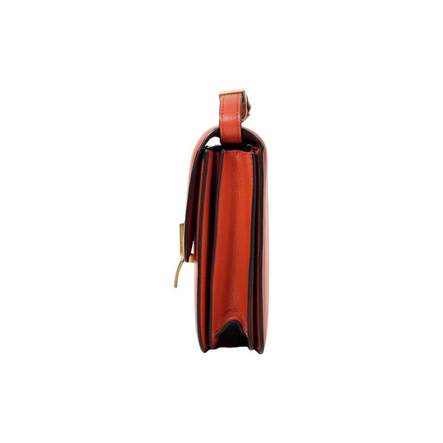 Celine Orange Classic Box Medium Bag