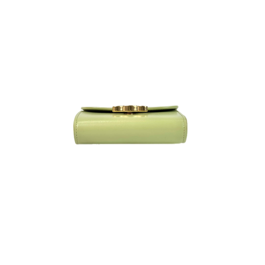 Celine Triomphe Wallet Green
