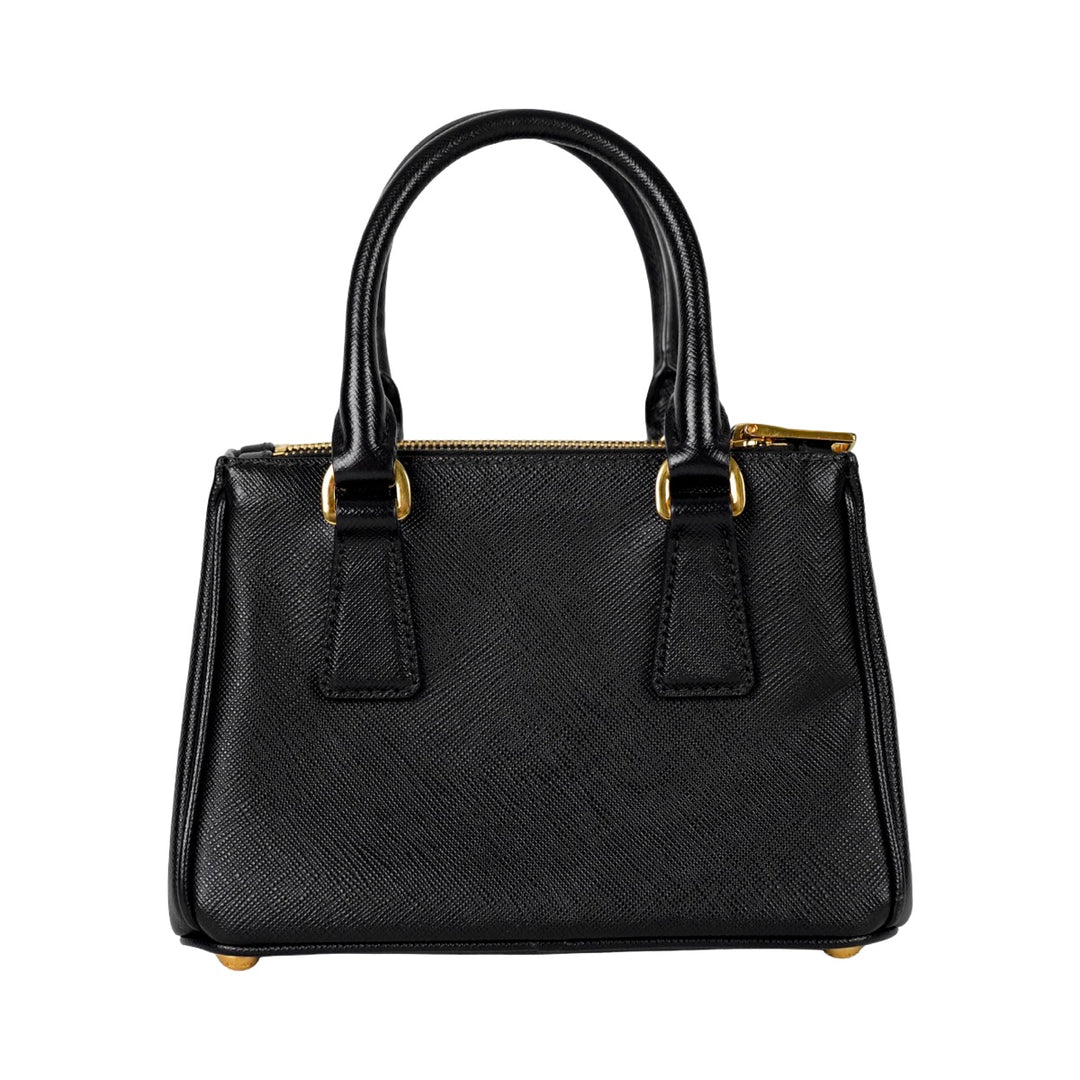 Prada Saffiano Galleria Mini Tote Bag Black