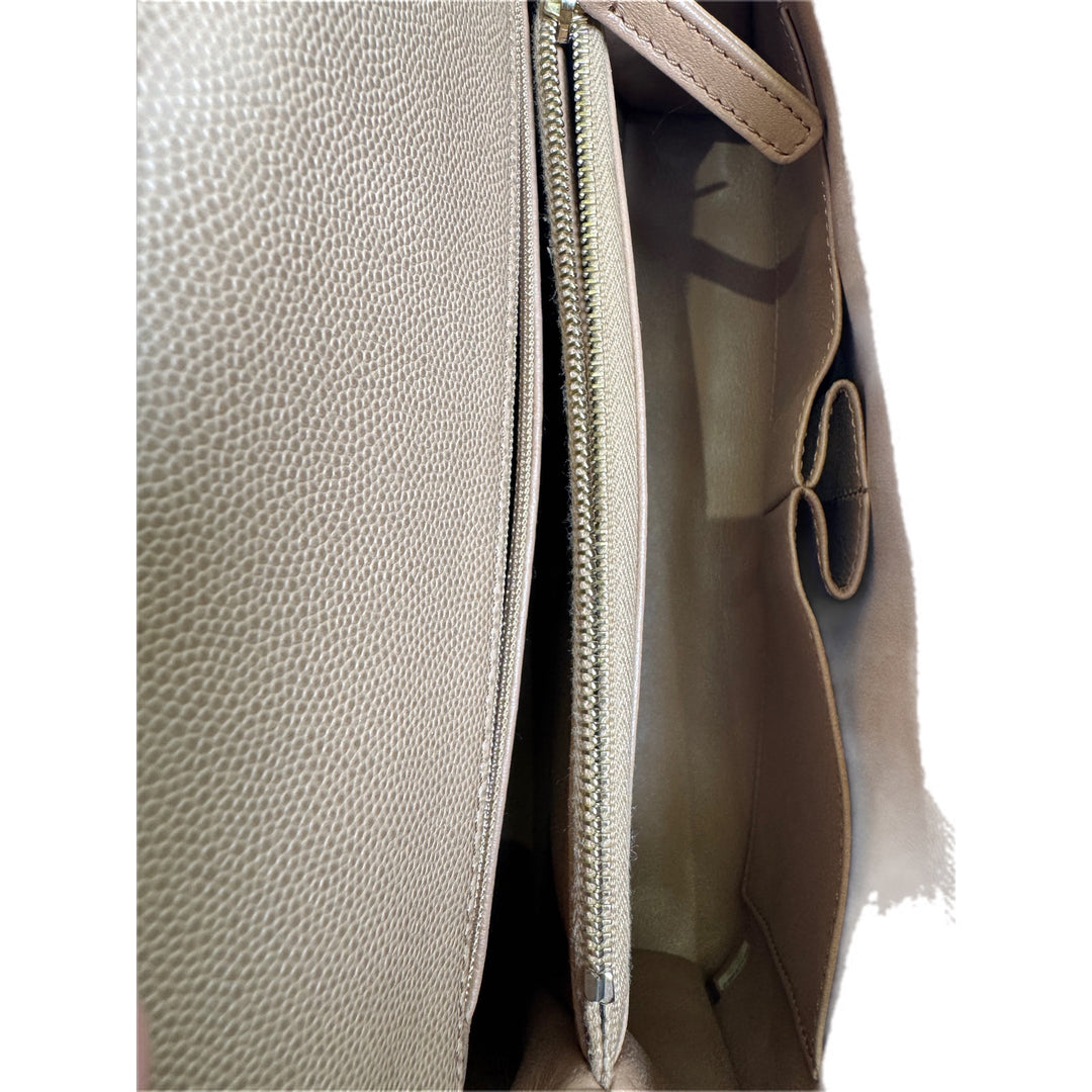 Chanel Coco Handle Medium Brown Lizard Handle