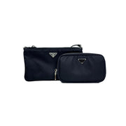 Prada Black Re-Edition Nylon Duo Pouch - Jiaxyk