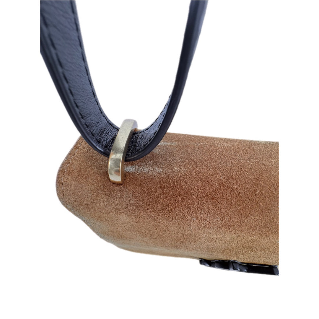 YSL Suede Spontini Brown Bag