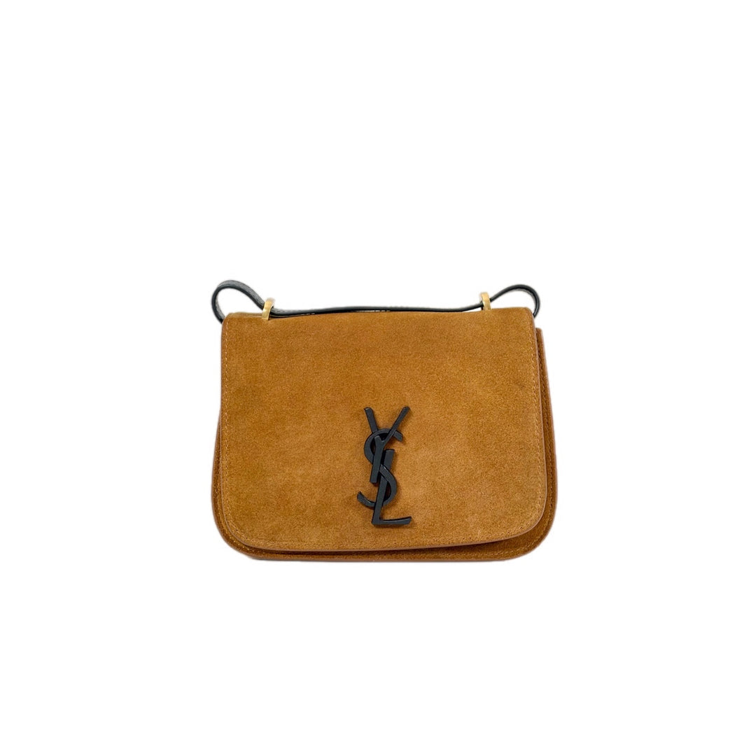 YSL Suede Spontini Brown Bag