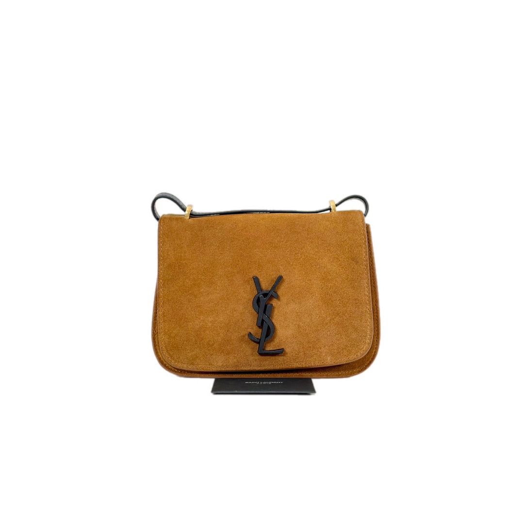 YSL Suede Spontini Brown Bag