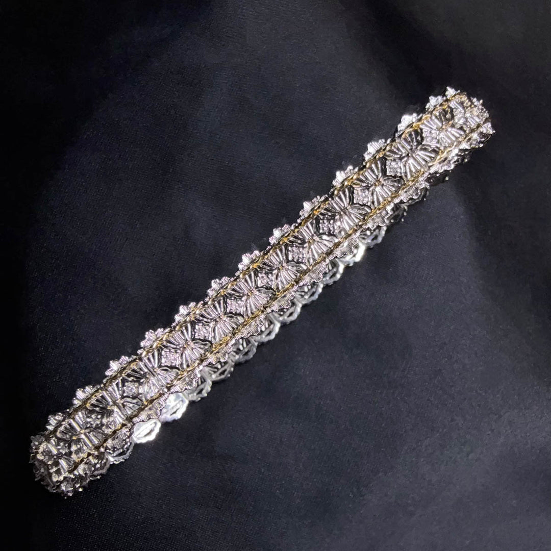 Natural White Diamond Bracelet 0.11ct,Pt950 Platinum