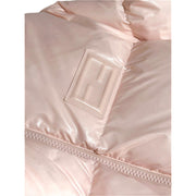 Fendi Pink Cropped Zip Padded Down Jacket #M