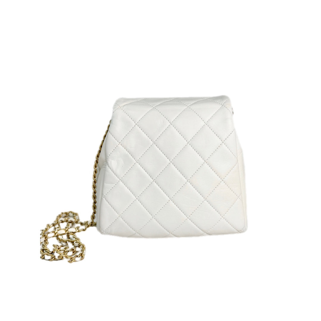 Chanel Classic Flap Mini Square Seasonal White