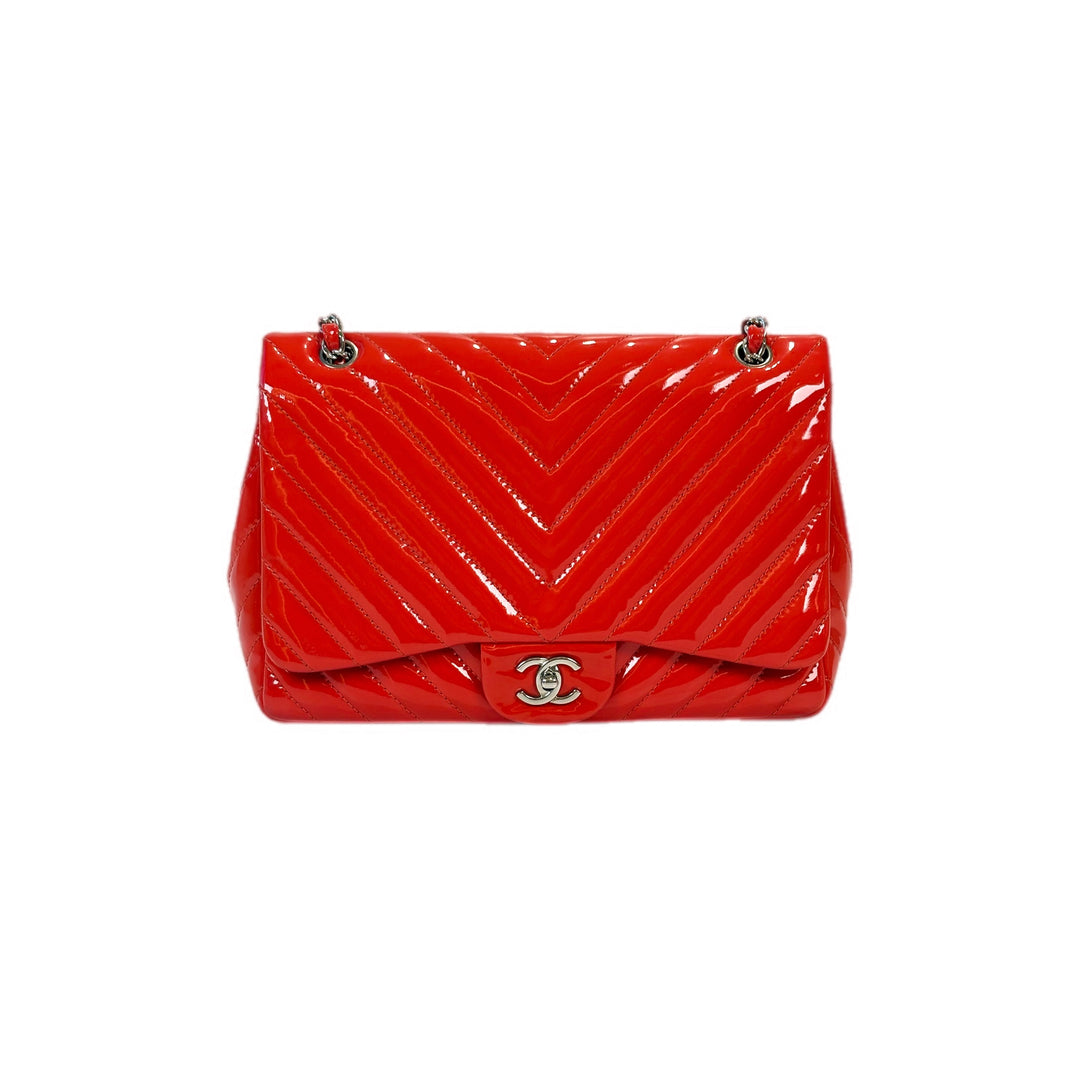 Chanel Classic Flap Jumbo Orange