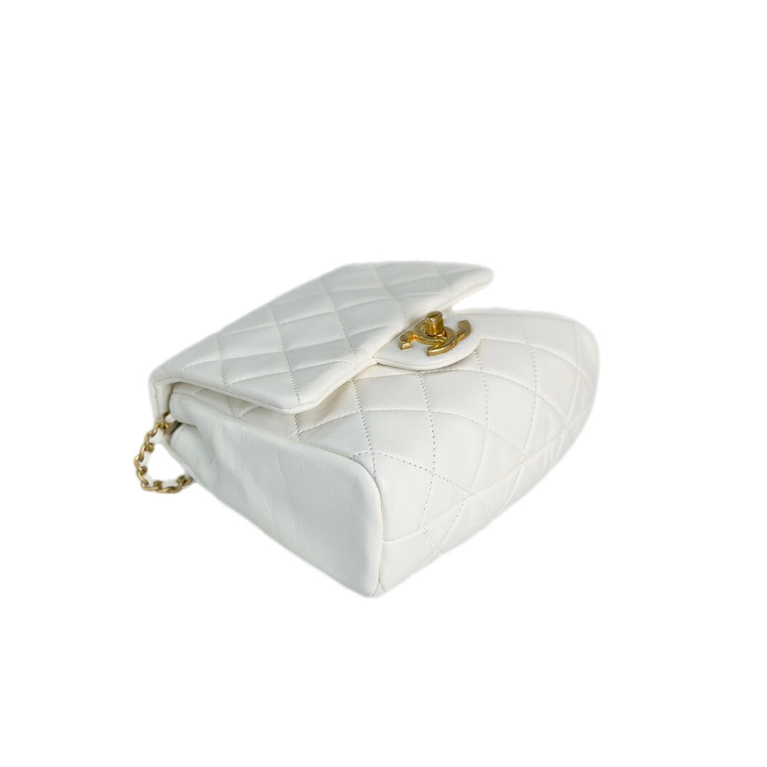 Chanel Classic Flap Mini Square Seasonal White
