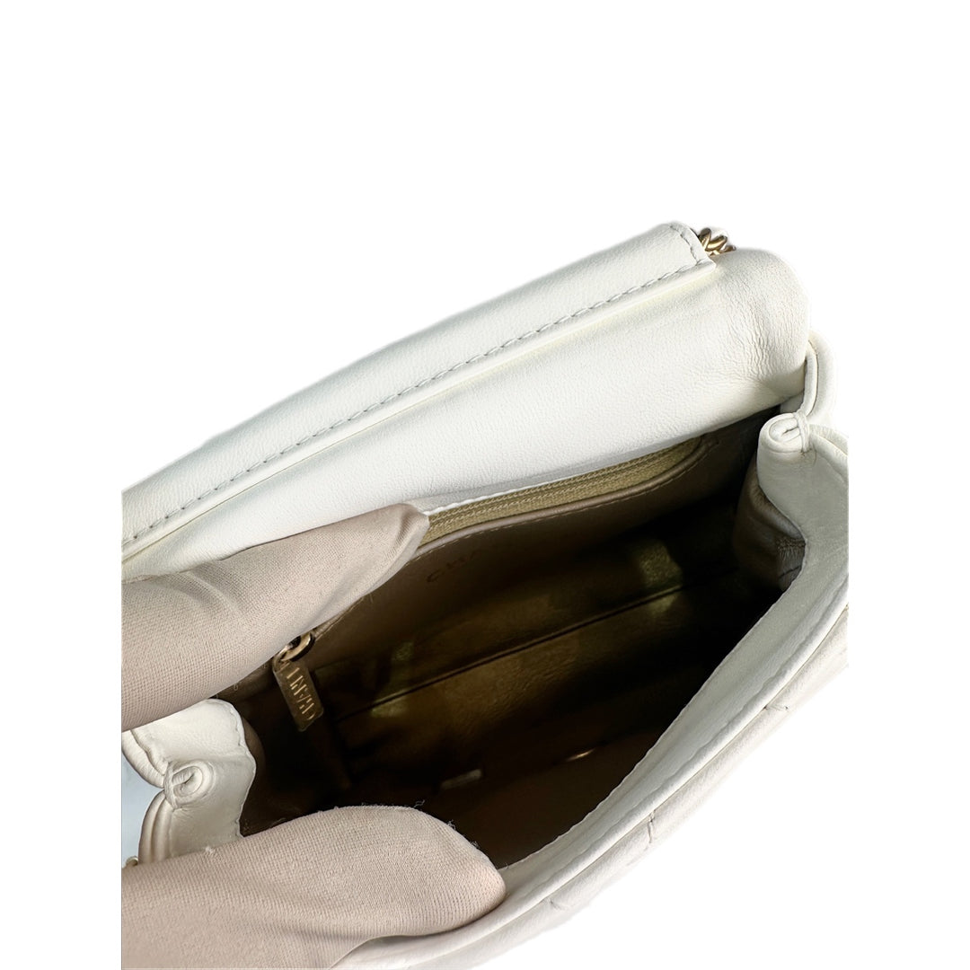 Chanel Classic Flap Mini Square Seasonal White