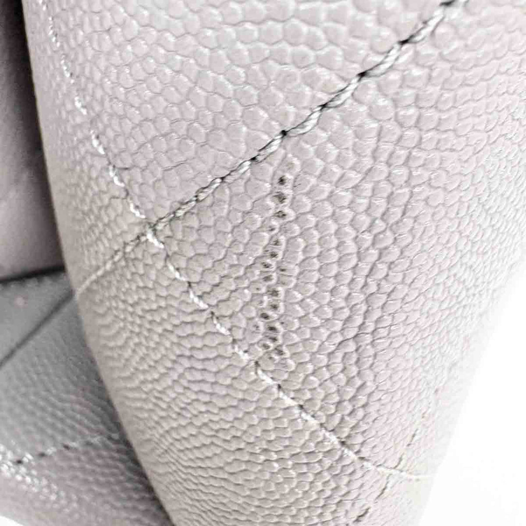 Chanel Grey Drawstring Bucket Bag