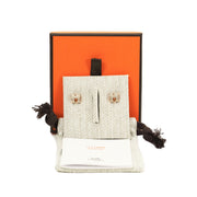 Hermes H Pop Earrings Rose Gold Chai