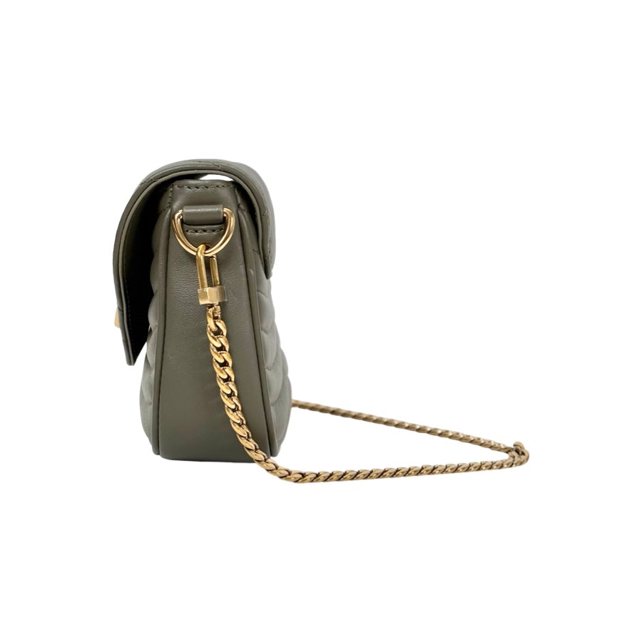 Louis Vuitton Green New Wave Calfskin Multi Pochette Bag