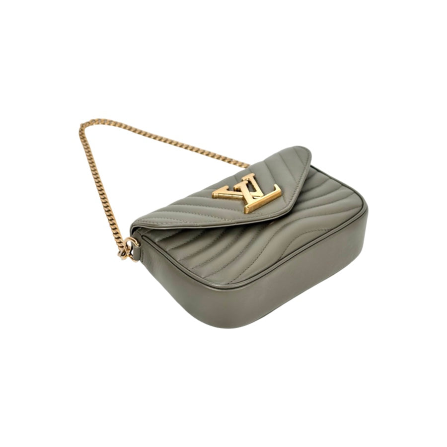 Louis Vuitton Green New Wave Calfskin Multi Pochette Bag