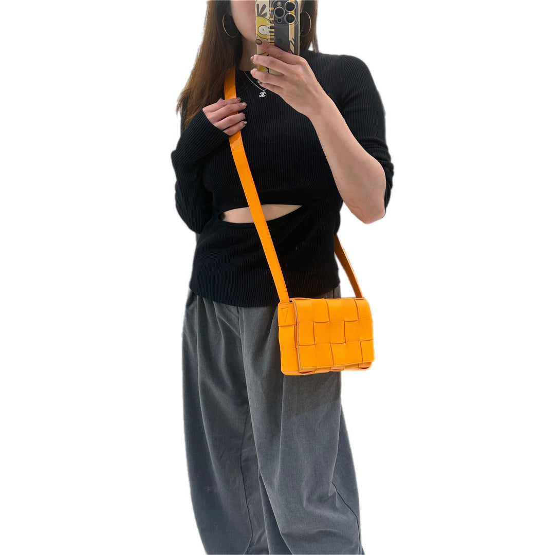 Bottega Veneta Cassette Bag Orange