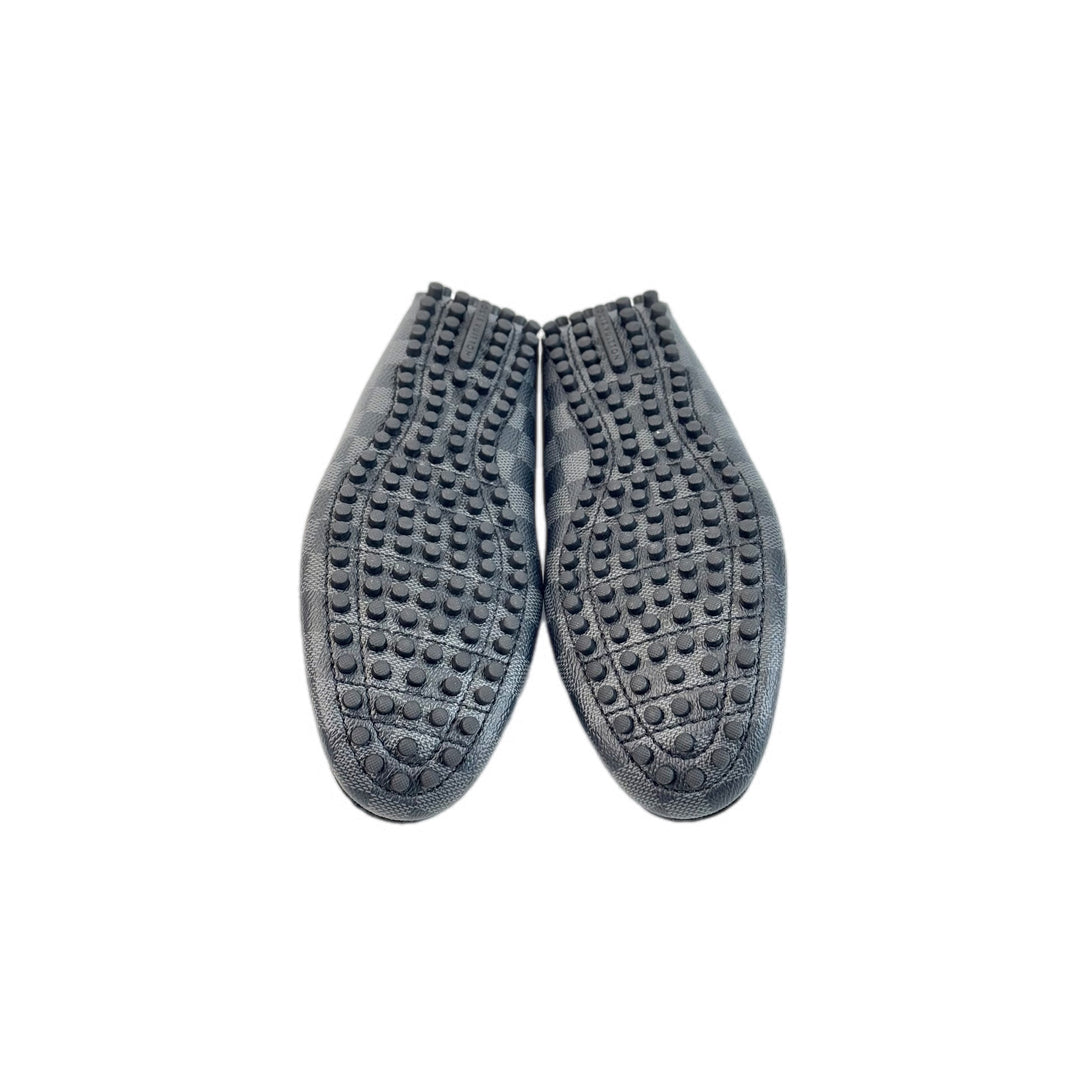 Louis Vuitton Checkered Black Men loafers #5.5 shoes