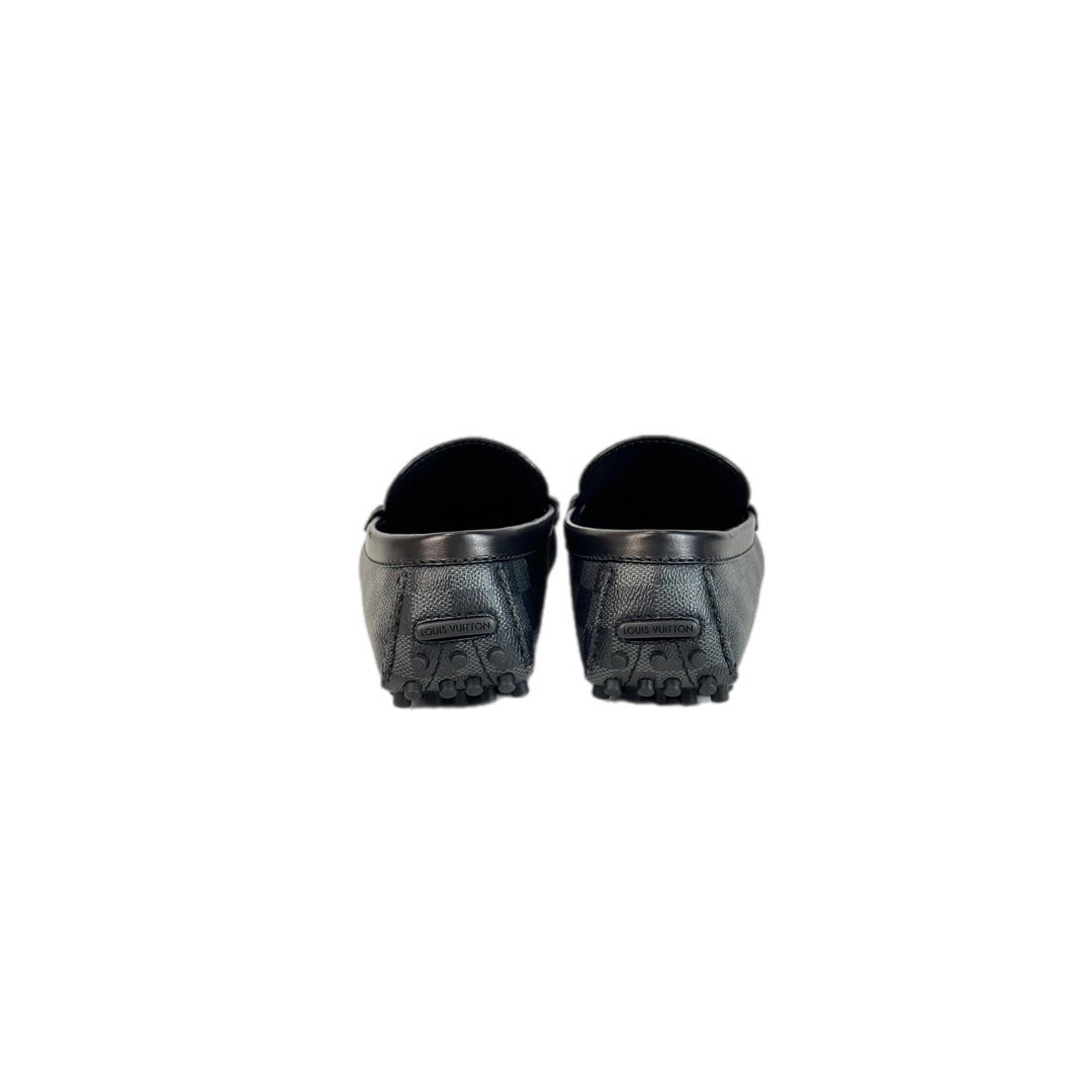 Louis Vuitton Checkered Black Men loafers #5.5 shoes