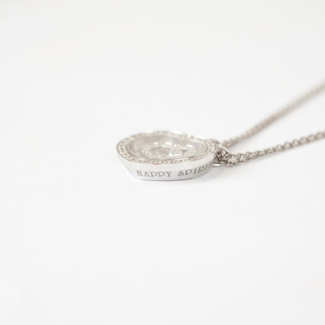 Chopard Happy Spirit Necklace With 18k White Gold and Diamonds