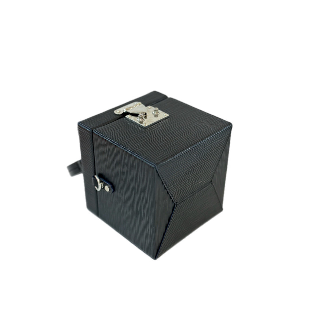 Louis Vuitton Black Epi Bleecker Box Bag