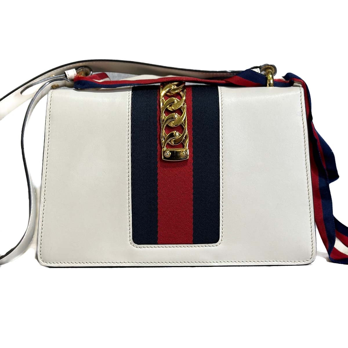 Gucci White Sylvie Bag