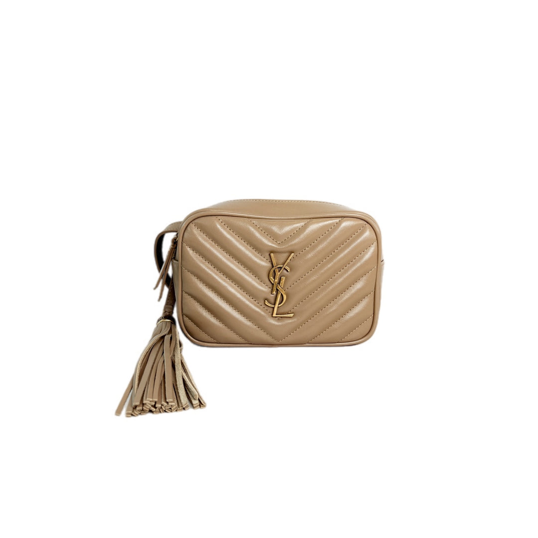 YSL Light Brown Mini Camera Bag