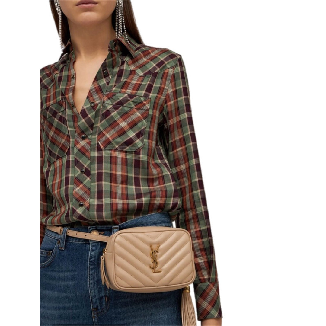YSL Light Brown Mini Camera Bag