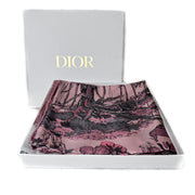 Dior Toile De Jouy Sauvage Silk Scarf Double Side 90cm