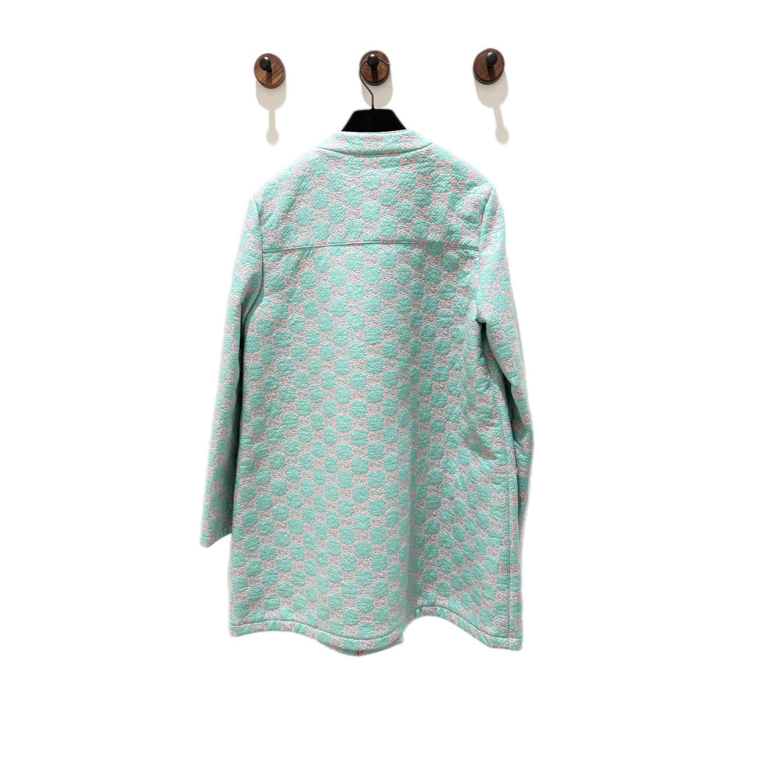 Gucci Water-Resistant GG Tweed Coat #38