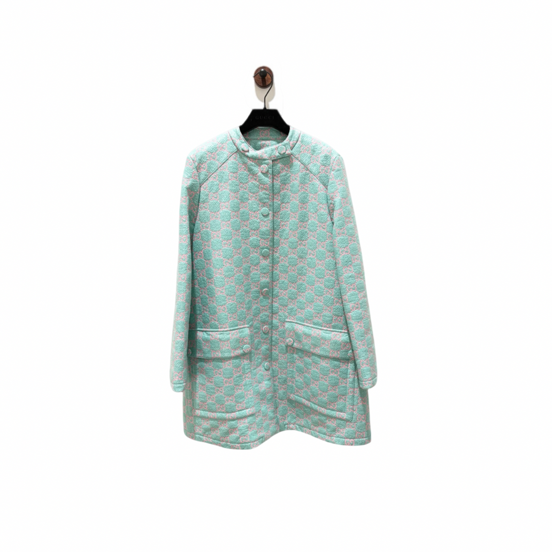 Gucci Water-Resistant GG Tweed Coat #38