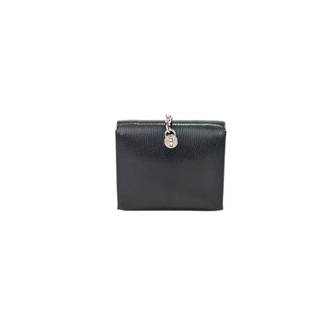 Hermes Portefeuille Chaine D’ancre To Go Wallet Goat Skin Black Silver