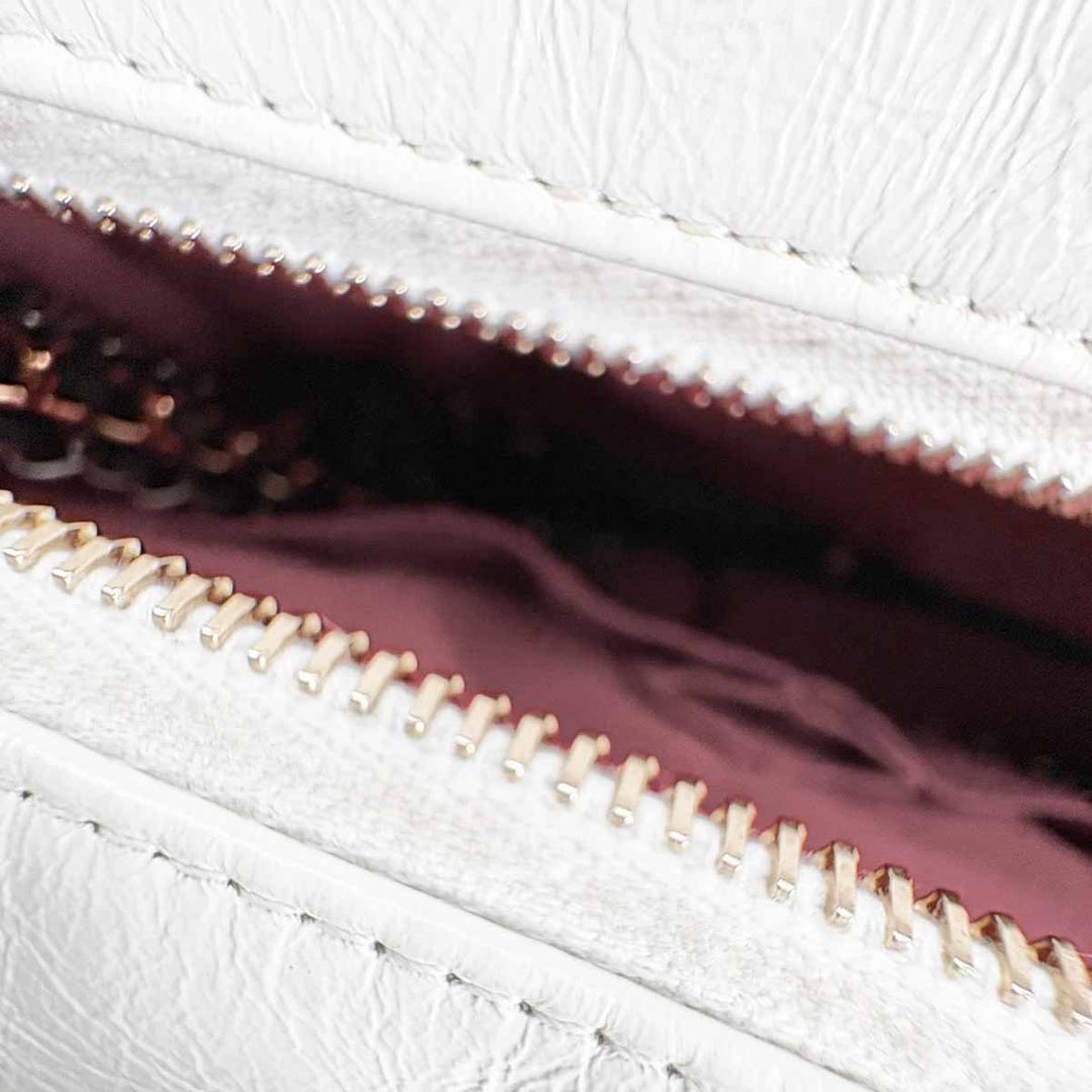 Chanel White/Black Gabrielle Medium Bag