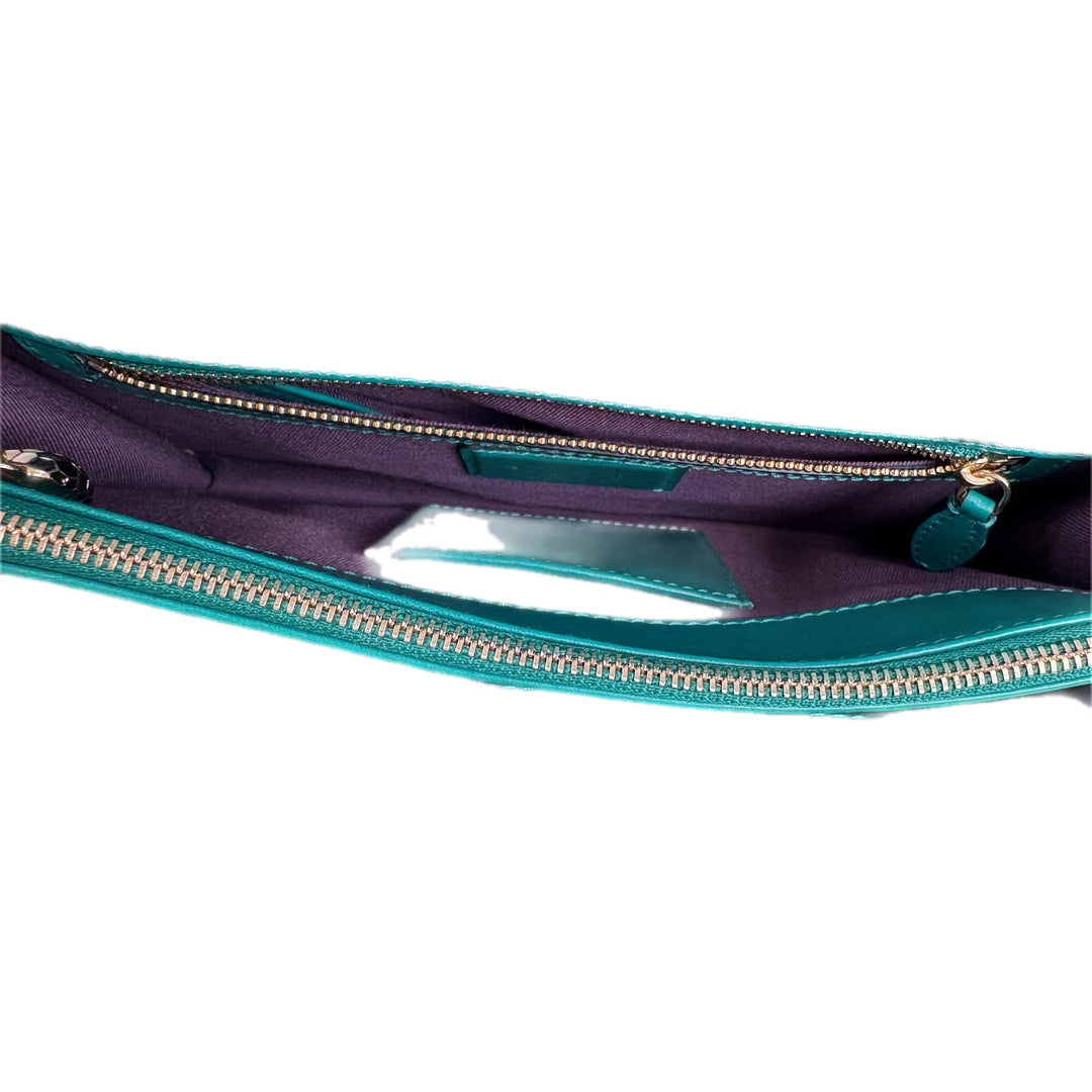 Bvlgari Green Med Serpenti Chain Bag