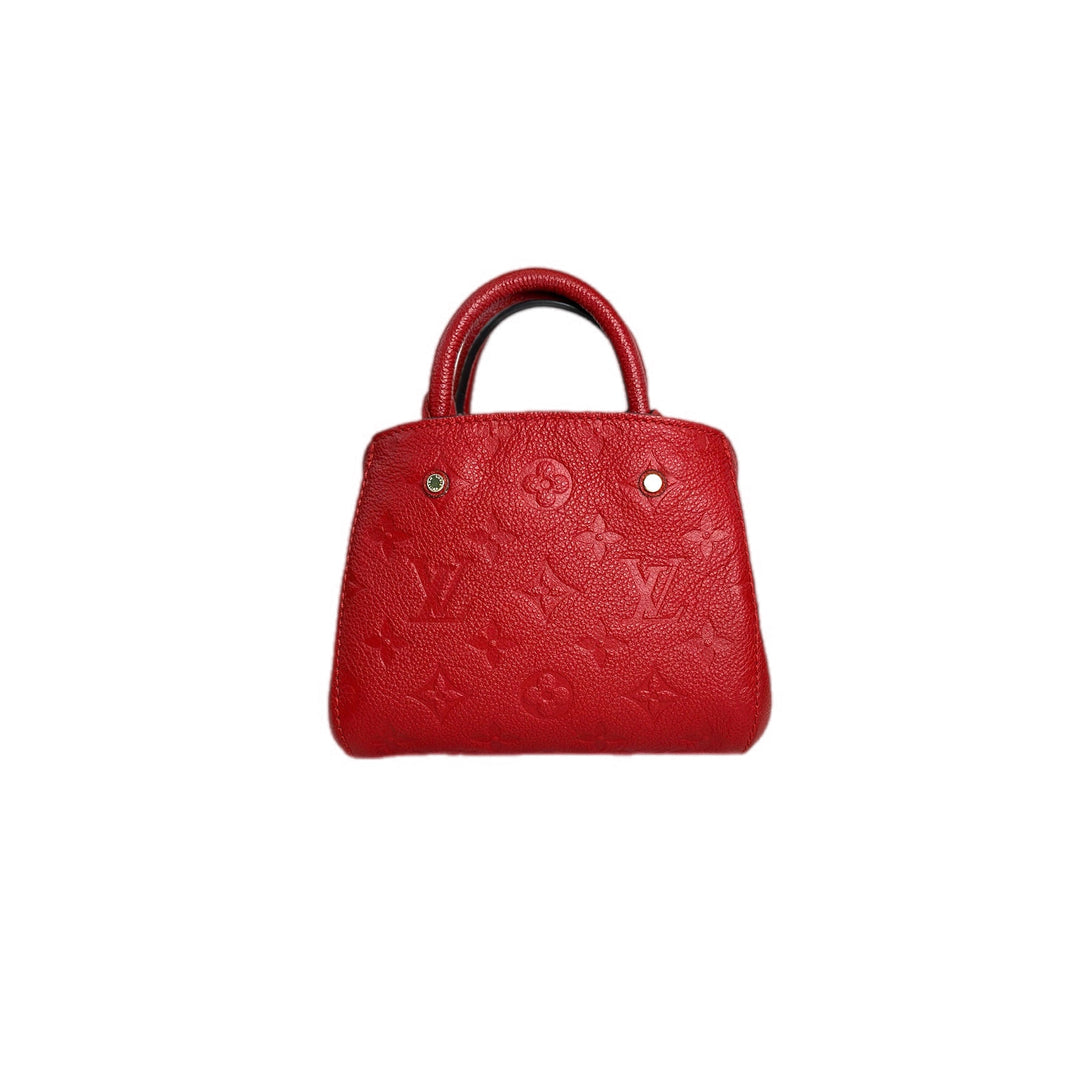Louis Vuitton Montaigne Mini Red Calfskin