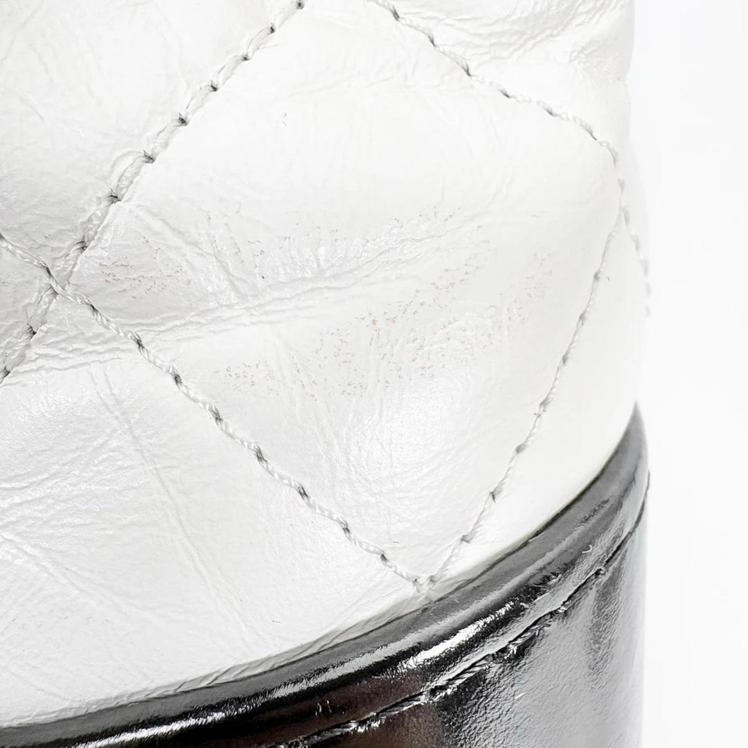 Chanel White/Black Gabrielle Medium Bag